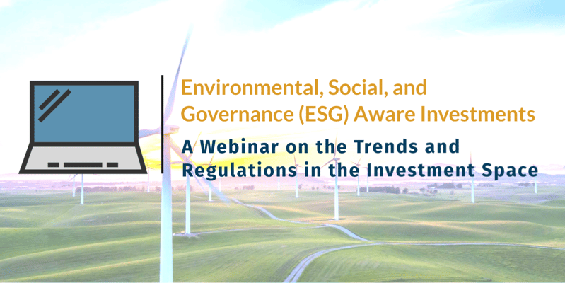 网络研讨会记录:环境、社会和治理(ESG)意识的投资