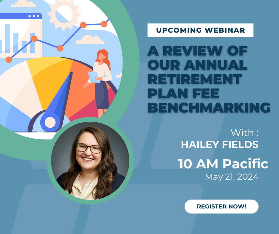 Upcoming Webinar: Annual Fee Benchmarking Results