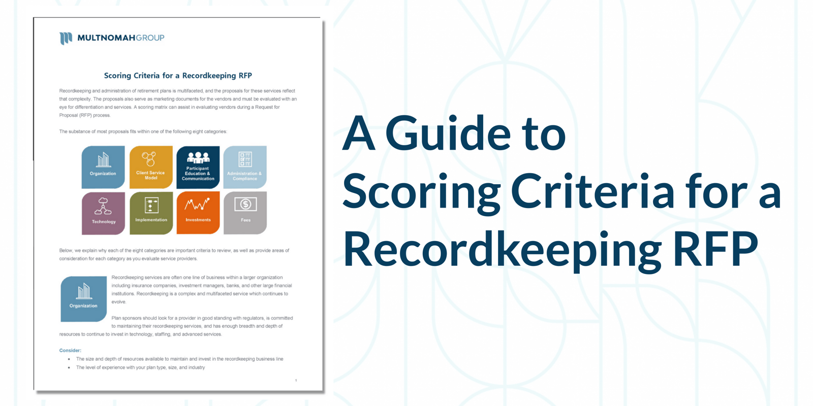 Scoring Criteria for a Recordkeeping RFP