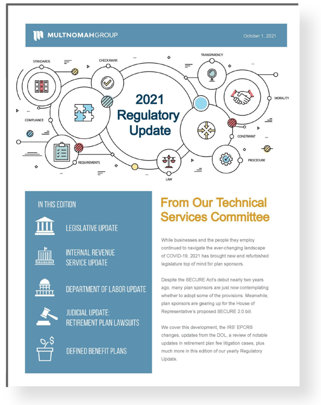 2021 Retirement Plan IRS Regulatory Update